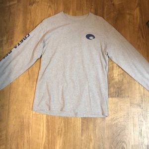 Men’s gray Costa Del Mar long sleeve t shirt